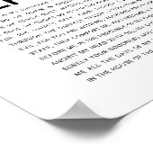 Psalm 23 NKJV De Heer is Mijn Herder Poster (Hoek)