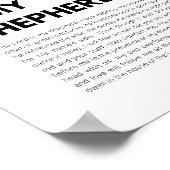 Psalm 23 NKJV De Heer is Mijn Herder Poster (Hoek)