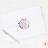 Psalm 23 NKJV De Heer is Mijn Herder Ronde Sticker (Envelop)