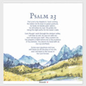 Psalm 23 NKJV De Heer is mijn herder Sticker (Vel)
