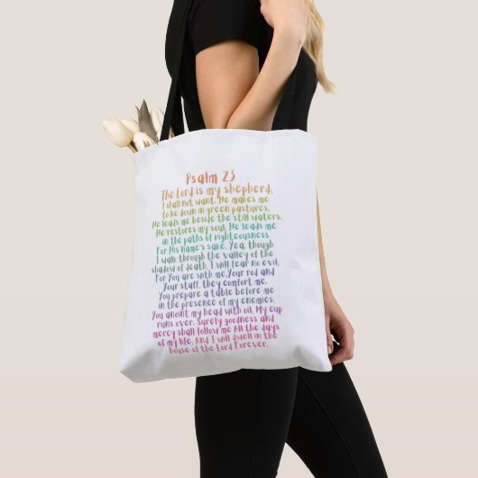 Psalm 23 NKJV De Heer is Mijn Herder Tote Bag (Dichtbij)