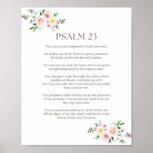 Psalm 23 NKJV De Heere is mijn Herder Poster