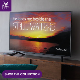 Psalm 23 NOG WATERS Christelijk Lijst Kunst voor T Poster