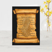 Psalm 23 op Oude Rol: De Kunst van de pastelkleur: Kaart (Gele Bloem)