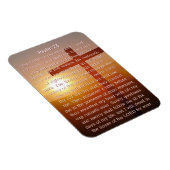 Psalm 23 Oranje Kruis Zonsondergang Magneet (Rechterzijde)