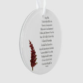 Psalm 23, Ornament groen Plant Floral Circle (voorkant)