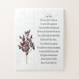 Psalm 23, Paars geel Plant Big Piecks Puzzle Legpuzzel