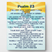 Psalm 23 plaque fotoplaat (Voorkant)