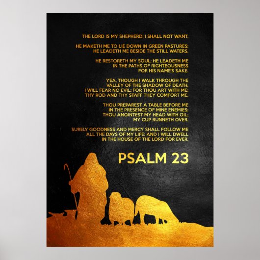 psalm 23 poster (Voorkant)