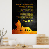 psalm 23 poster (Keuken)