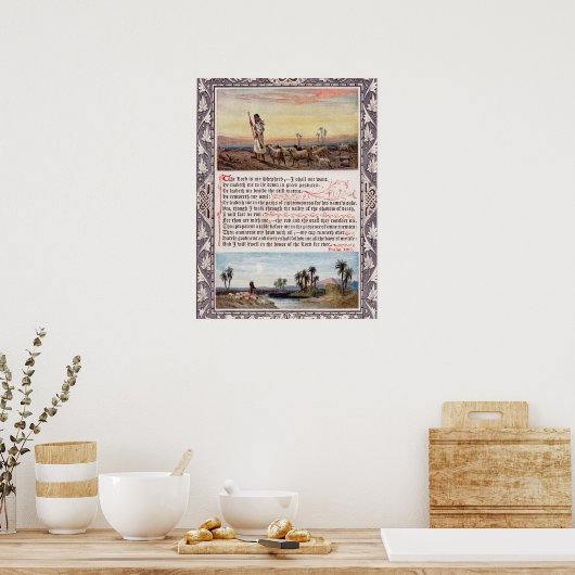 Psalm 23  poster (Keuken)