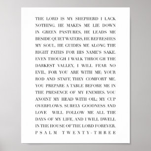 psalm 23 poster