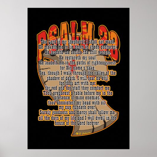 psalm 23 poster (Voorkant)