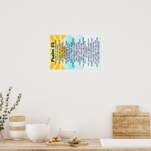 Psalm 23 poster (Keuken)
