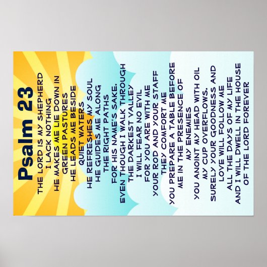 Psalm 23 poster (Voorkant)