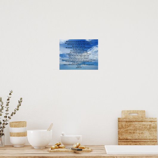 PSALM 23 POSTER (Keuken)