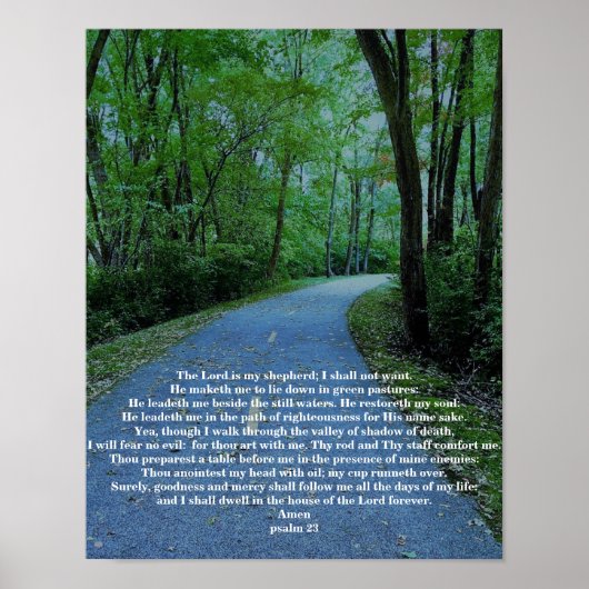 PSALM 23 POSTER (Voorkant)
