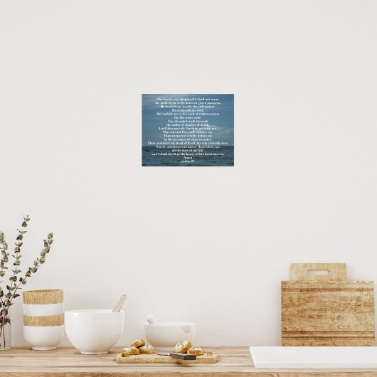 PSALM 23 POSTER (Keuken)