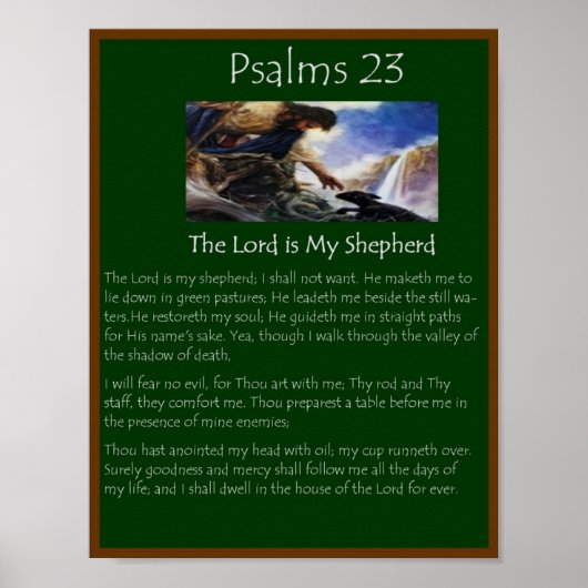 psalm 23 poster (Voorkant)