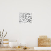 psalm 23 poster (Keuken)