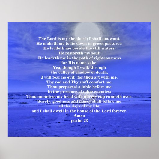 PSALM 23 POSTER (Voorkant)