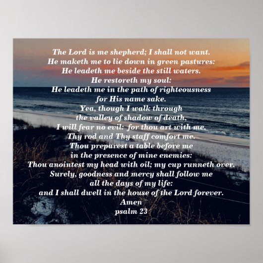PSALM 23 POSTER (Voorkant)