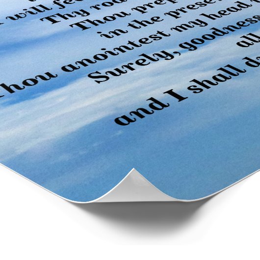 PSALM 23 POSTER (Hoek)