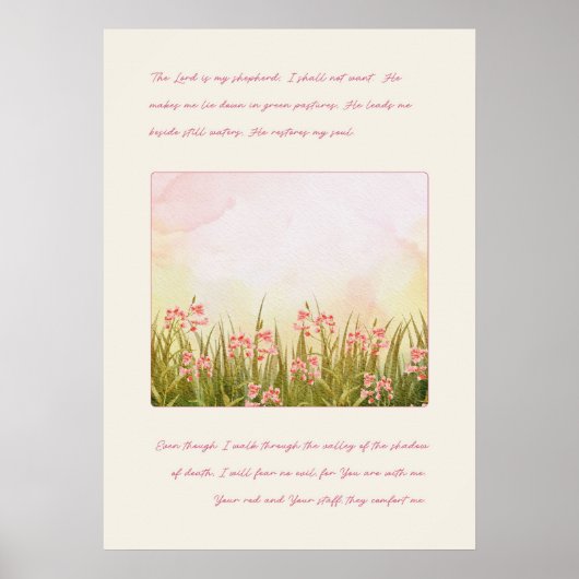 psalm 23 poster (Voorkant)