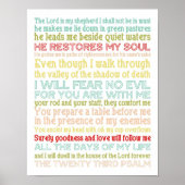 psalm 23 poster afdrukken (Voorkant)