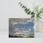 Psalm 23 Prachtige Bijbel Verse Christelijk Briefkaart (Staand voorkant)