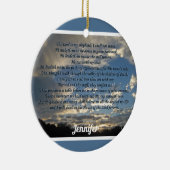 Psalm 23 Prachtige Bijbel Verse Christelijk Keramisch Ornament (Rechts)