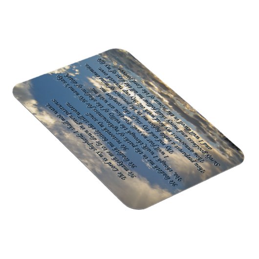 Psalm 23 Prachtige Bijbel Verse Christelijk Magneet (Rechterzijde)