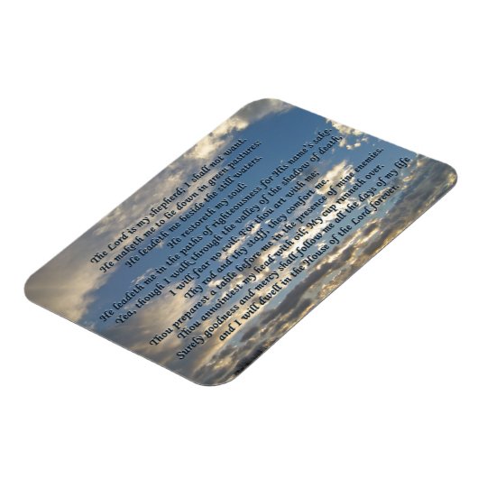 Psalm 23 Prachtige Bijbel Verse Christelijk Magneet (Linkerzijde)