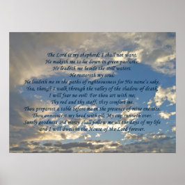 Psalm 23 Prachtige Bijbel Verse Christelijk Poster