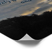 Psalm 23 Prachtige Bijbel Verse Christelijk Poster (Hoek)