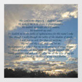 Psalm 23 Prachtige Bijbel Verse Christelijk Raamsticker (Vel)