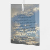 Psalm 23 Prachtige Christelijke Kerstmis Glas Ornament (Voorkant links)