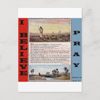 Psalm 23 Prayer, De Heer is mijn Shepherd Briefkaart