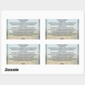 psalm 23 rechthoekige sticker (Vel)