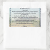 psalm 23 rechthoekige sticker (Tas)