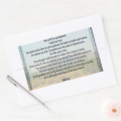 psalm 23 rechthoekige sticker (Envelop)