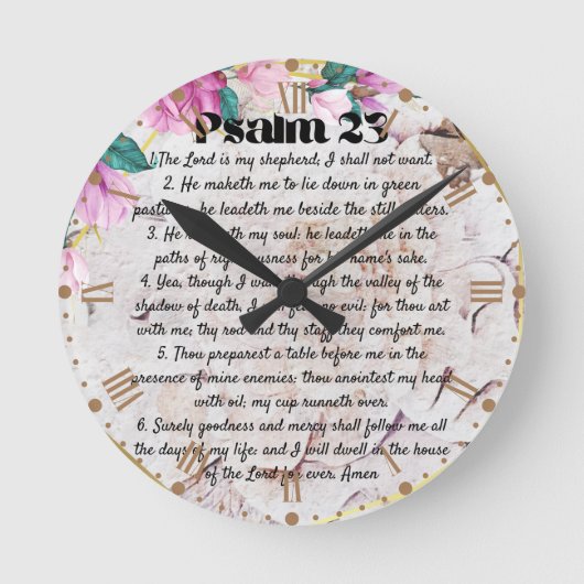 psalm 23 ronde klok (Voorkant)