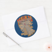 psalm 23 ronde sticker (Envelop)
