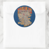 psalm 23 ronde sticker (Tas)