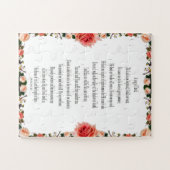 Psalm 23, Roos ventilator, uitdagend, gemakkelijk  Legpuzzel (Horizontaal)
