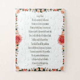 Psalm 23, Roos ventilator, uitdagend, gemakkelijk  Legpuzzel