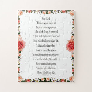 Psalm 23, Roos ventilator, uitdagend, gemakkelijk Legpuzzel