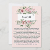 Psalm 23 Roze Pioen Feest des Levens Kaart (Voorkant)