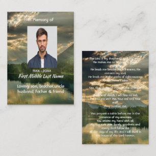 Psalm 23 Schriftuur Herinnering Aandenken Visitekaartje