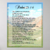 Psalm 23 Schroefbare POSTER AFDRUKKEN (Voorkant)